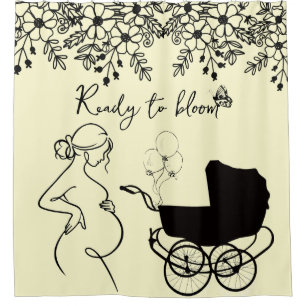 Rideaux De Douche Fond pour Baby Shower Prêt à Fleurir