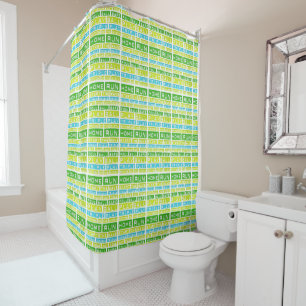 Rideaux De Douche Football Sports Tissu Vert Douche Curtai