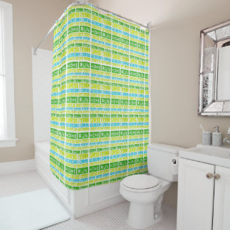 Rideaux De Douche Football Sports Tissu Vert Douche Curtai