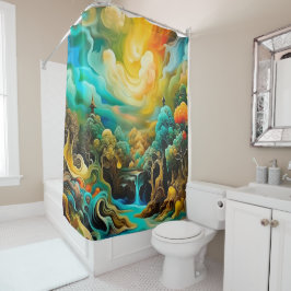 Rideaux De Douche Forêt surréelle