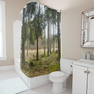 Rideaux De Douche Forêt toujours verte Félicité 2