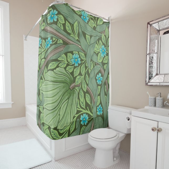 Rideaux De Douche Forget-Me-Nots, Wallpaper de William Morris (En situation)