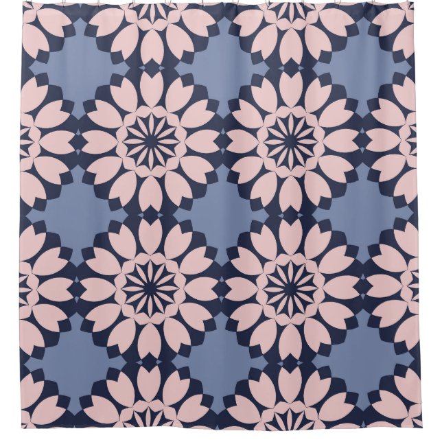 Rideaux De Douche Formes géométriques : Motif décoratif sans couture (Devant)