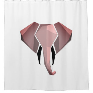 Rideaux De Douche Formes simples Géométrie Tête d'éléphant
