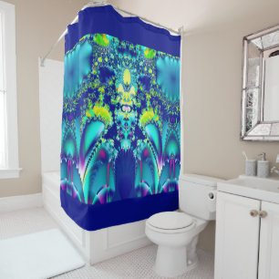 Rideaux De Douche Fractal Abstrait coloré