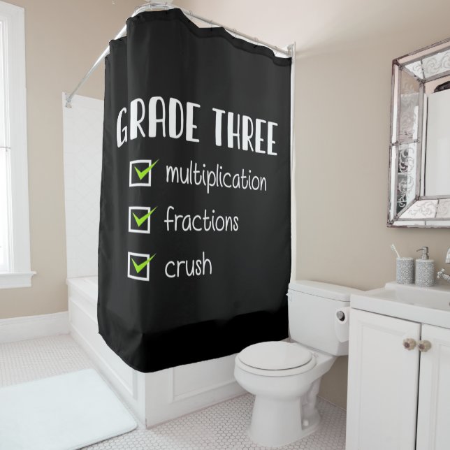 Rideaux De Douche Fractions de multiplication de la troisième année (En situation)