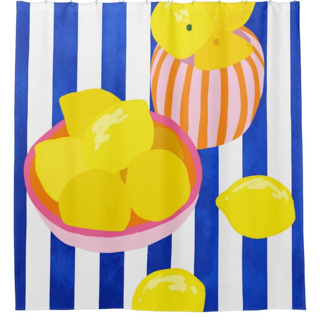 Rideaux De Douche Fraîcheur de citron (Devant)