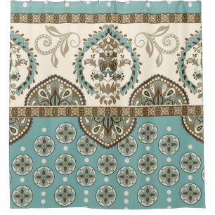 Rideaux De Douche Frontière décorative de style marocain