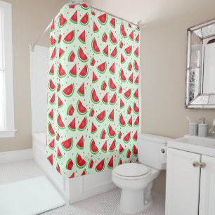 Rideaux De Douche Fruit de pastèque Motif Melon vert d'été
