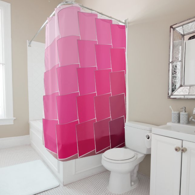 Rideaux De Douche fuchsia 11 (En situation)