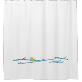 Rideaux De Douche Fun mignon canard en caoutchouc Whimsical