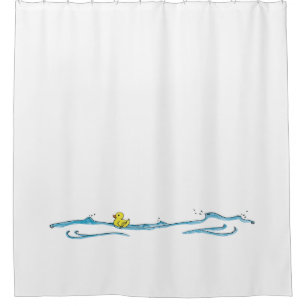 Rideaux De Douche Fun mignon canard en caoutchouc Whimsical