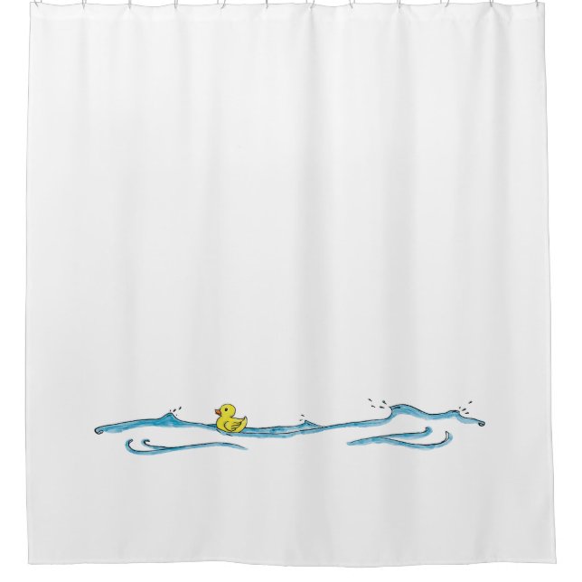 Rideaux De Douche Fun mignon canard en caoutchouc Whimsical (Devant)