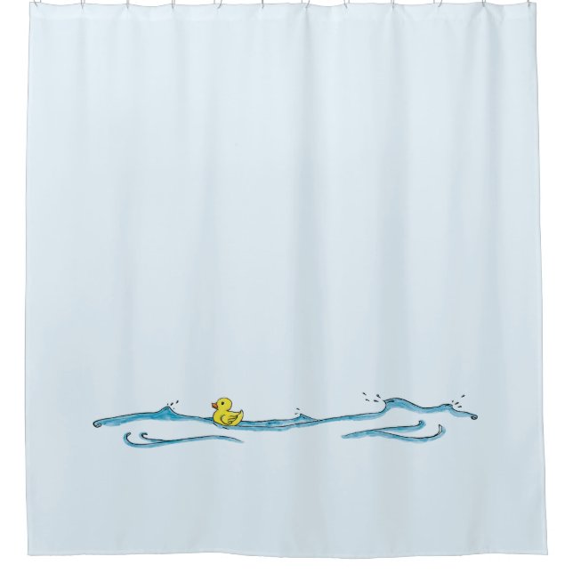 Rideaux De Douche Fun mignon canard en caoutchouc Whimsical (Devant)