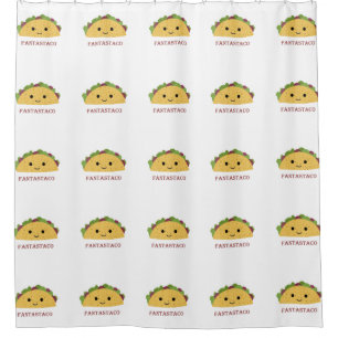 Rideaux De Douche Funny Fantastaco Taco Pun Cute Kawaii Taco