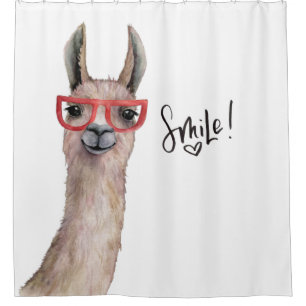 Rideaux De Douche Funny Llama Smile Inspiration