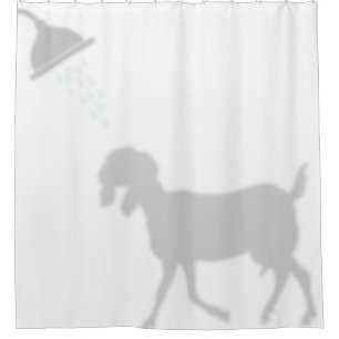 Rideaux De Douche Funny Nubian Chèvre Ombre Silhouette Ombre Buddies