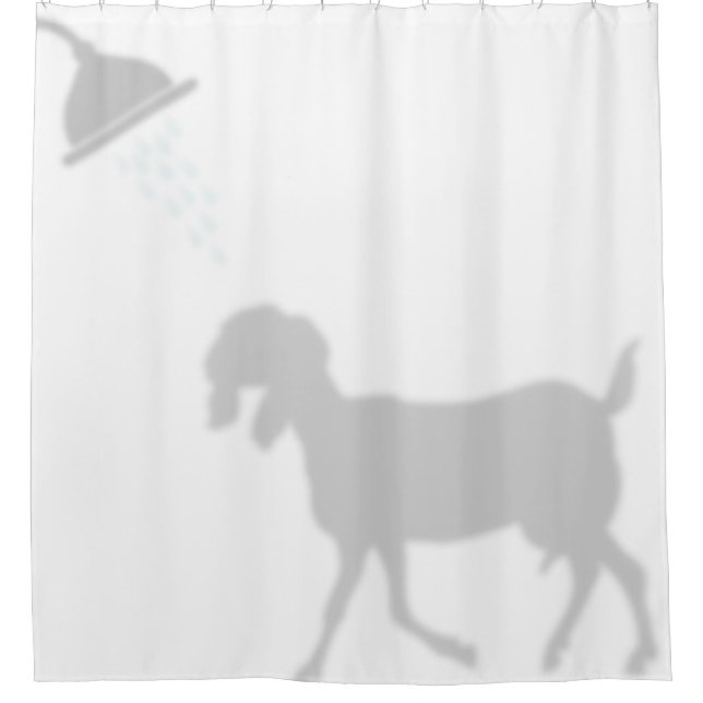 Rideaux De Douche Funny Nubian Chèvre Ombre Silhouette Ombre Buddies (Devant)