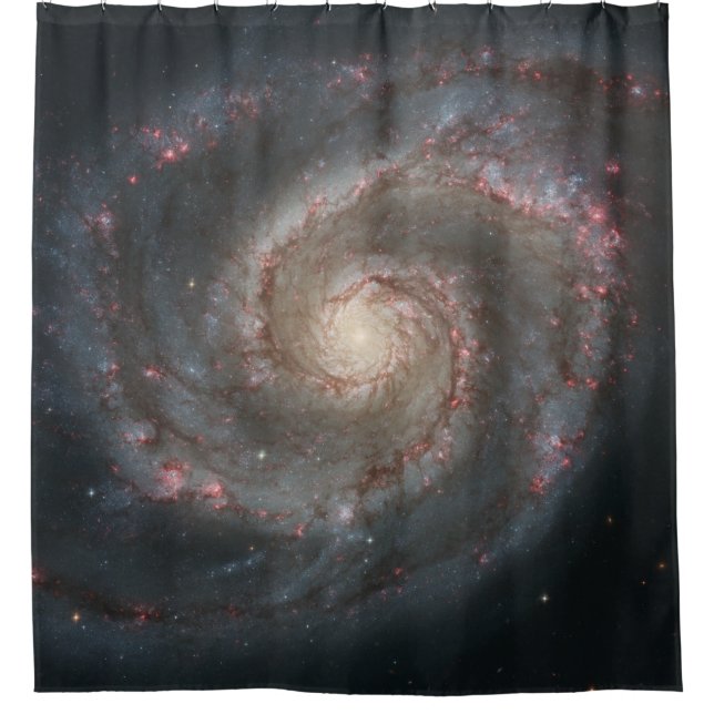 Rideaux De Douche Galaxie à bulles (espace) (univers) (Messier 51A) (Devant)