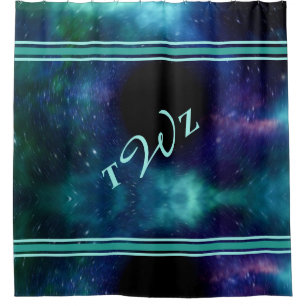 Rideaux De Douche Galaxie colorée chic Espace extra-atmosphérique Mo