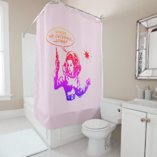 Rideaux De Douche Gamer fille