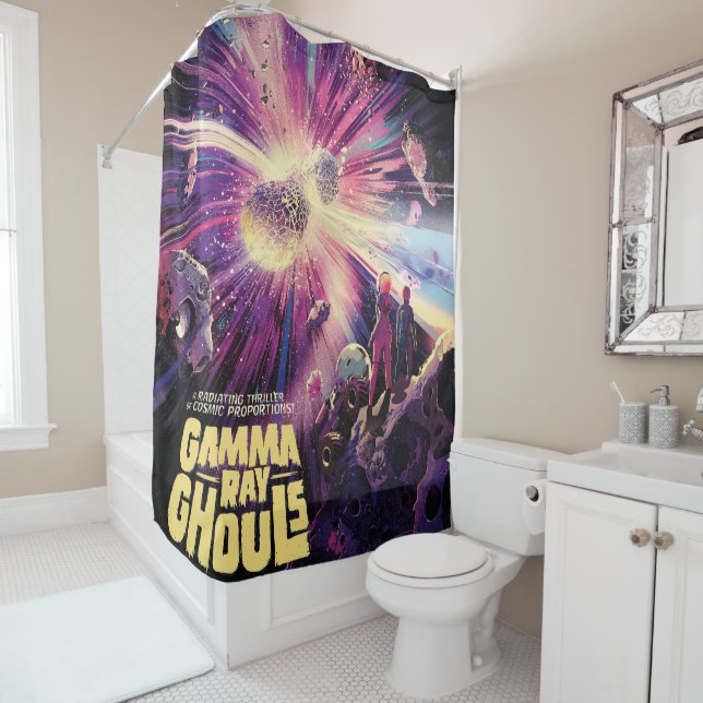 Rideaux De Douche Gamma Ray Burst Pulsars Kilonova Collision cosmiqu (En situation)