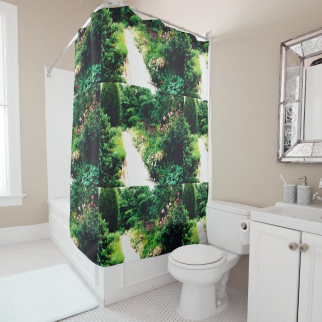 Rideaux De Douche Garden Walk Digital (En situation)