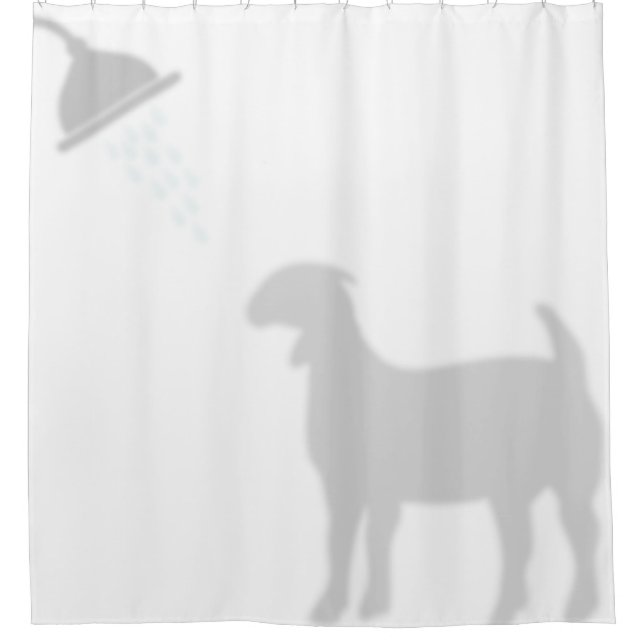 Rideaux De Douche Garer Chèvre Ombre Silhouette Ombres Buddies (Devant)