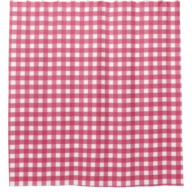 Rideaux De Douche gingham cerise (Devant)