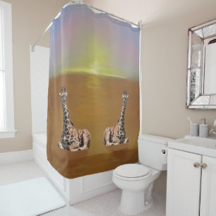 Rideaux De Douche Girafes