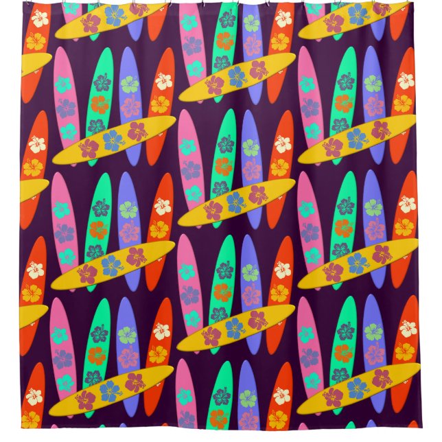 Rideaux De Douche Girlie Surboards (Devant)