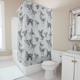 Rideaux De Douche Gizmo   Motif noir et blanc