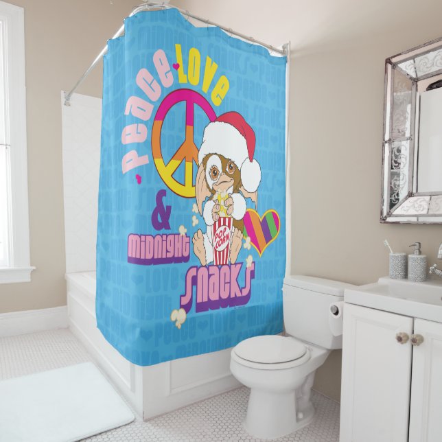 Rideaux De Douche Gizmo | Peace Love & Midnight Snacks (En situation)
