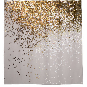 Rideaux De Douche Glam étincelant Glam Gold Parties scintillant Glam