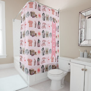 Rideaux De Douche Glamour Personnalisé Pin-Up Vieil Hollywood Rétro