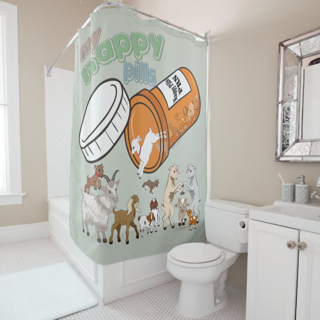 Rideaux De Douche GOAT Lover | MES BONNES PILES GetYerGoat™ (En situation)