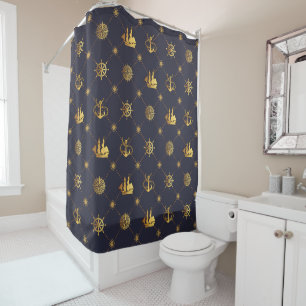 Rideaux De Douche Gold Vintage