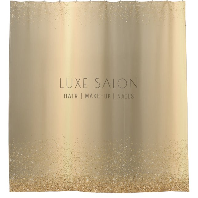 Rideaux De Douche Golden Elegance Minimale Signature (Devant)