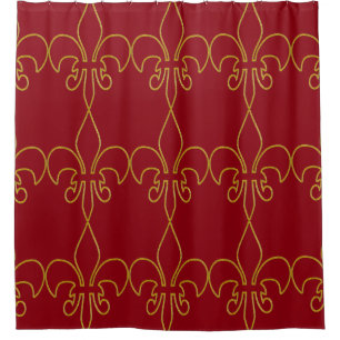 Rideaux De Douche Golden Lily contour + votre Backgr. & idées
