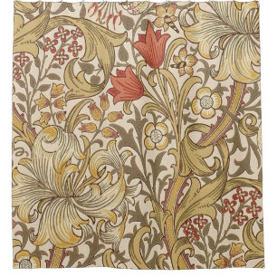 Rideaux De Douche Golden Lily Version Motif 2 Par William Morris