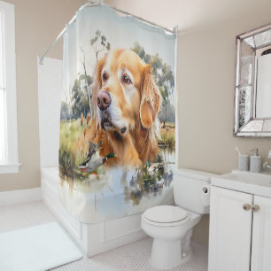 Rideaux De Douche Golden Retriever