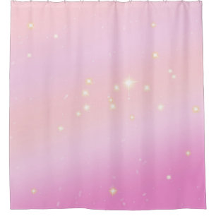 Rideaux De Douche Gradient Fille Glam Parties scintillant céleste Pa