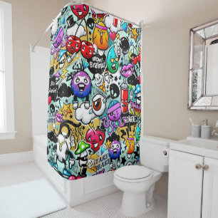 Rideaux De Douche Graffiti d'art urbain