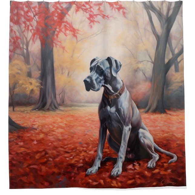 Rideaux De Douche Grande Danse en automne Feuilles automne Inspirati (Devant)