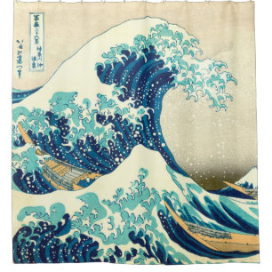 Rideaux De Douche Grande vague outre de Kangawa par Hokusai