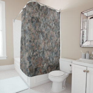 Rideaux De Douche Granit gris et rose 4629