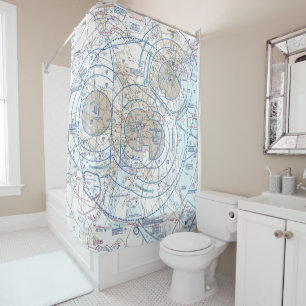 Rideaux De Douche Graphique de l'autoroute Baltimore-Washington