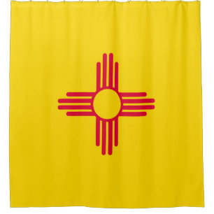 Rideaux De Douche Graphique Drapeau de l'état du Nouveau-Mexique dyn