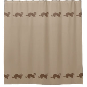 Rideaux De Douche Graphique mignon de furet