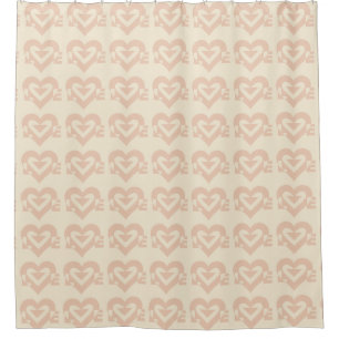 Rideaux De Douche Graphisme mignon, Beige crème